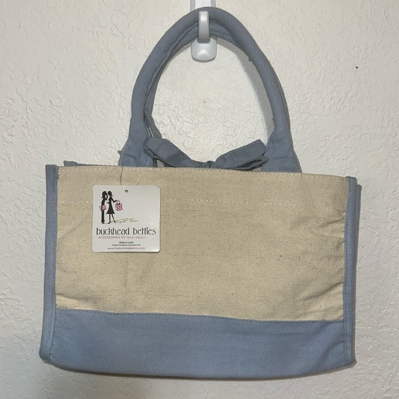 Buckhead Betties Harbor Bae Baby Blue Tote Bag - Picture 1 of 8